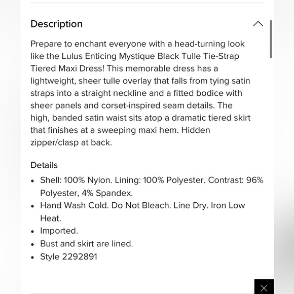 Women's LuLu's black dress size XL - Picture 6 of 6